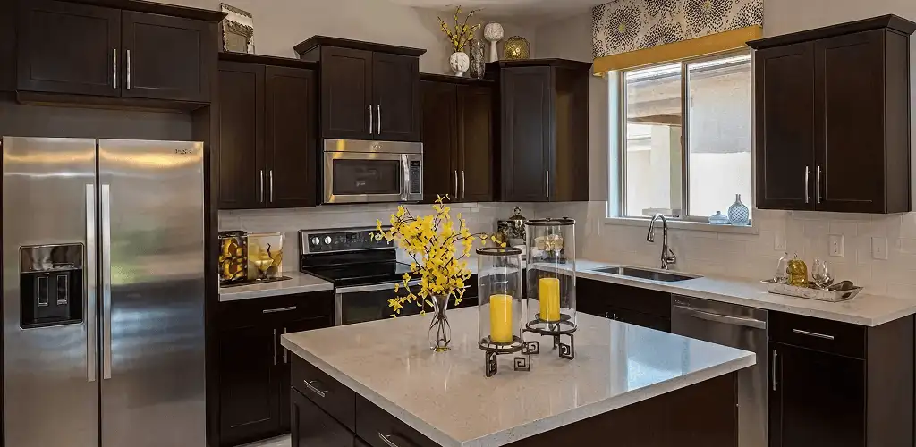 Cabinet painting results with freshly painted kitchen cabinets in Bradenton, FL