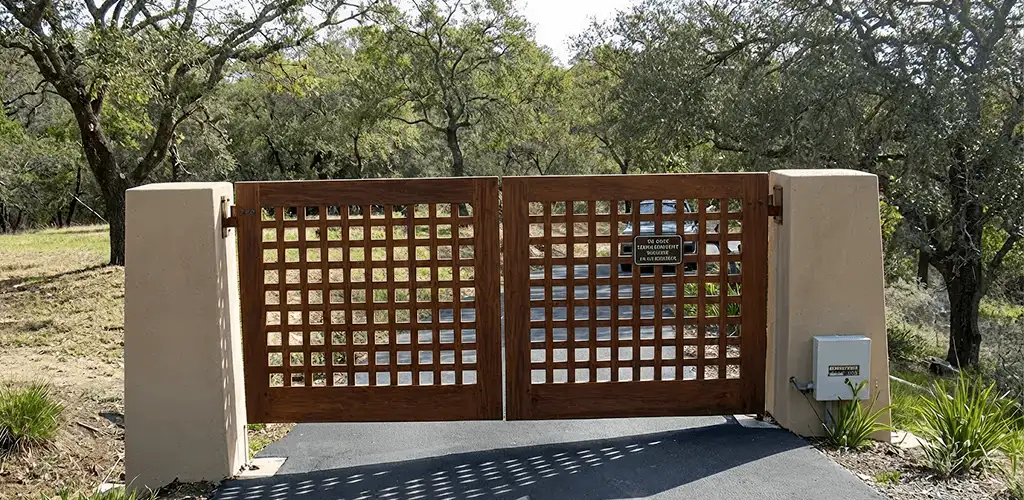 Driveway gate installation for a residential property in Bradenton, FL